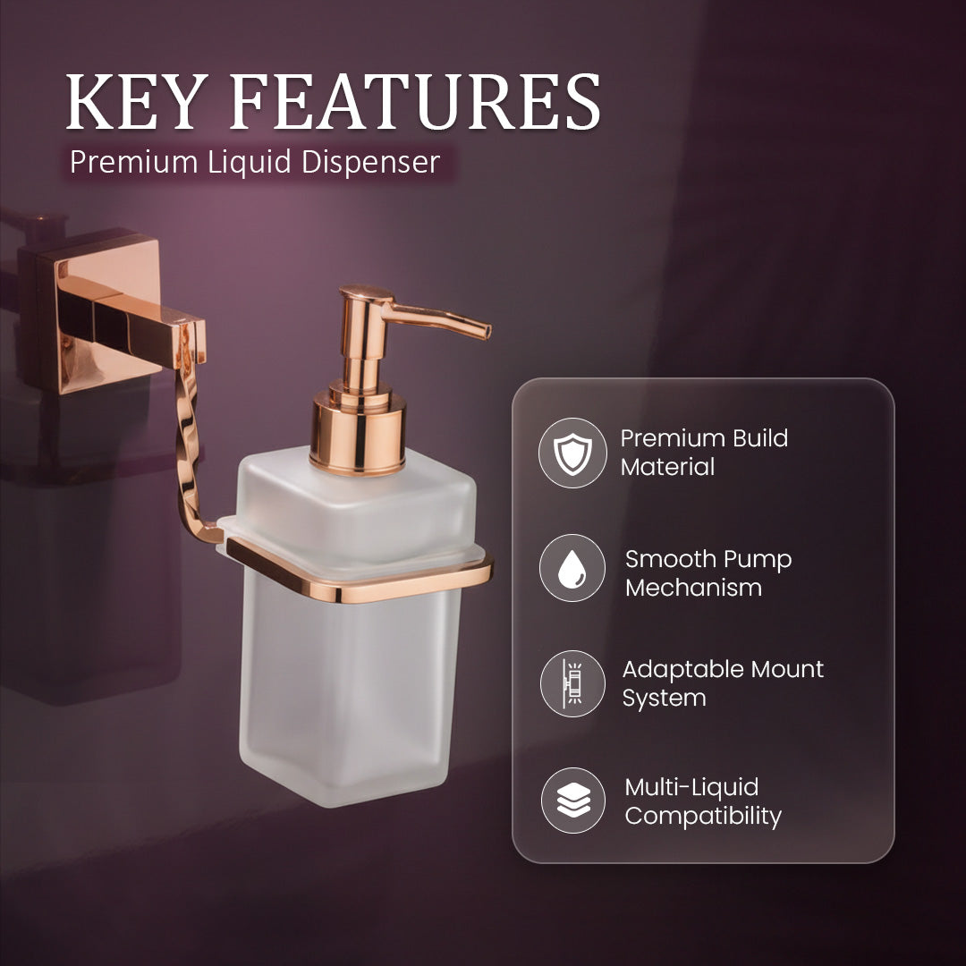 Buy Brass Liquid Dispenser In Rose Gold For Bathroom | IHC – IHC Home ...